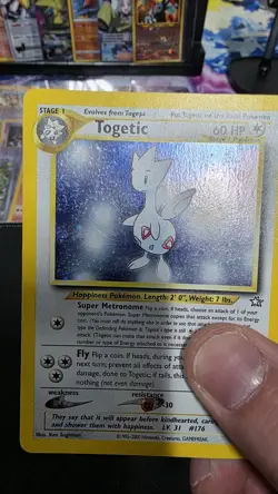 Pokemon TCG Neo Genesis Togetic #16/111 Unlimited Holo Rare Card - Image 2