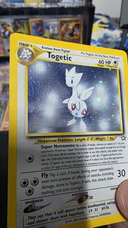 Pokemon TCG Neo Genesis Togetic #16/111 Unlimited Holo Rare Card - Image 3