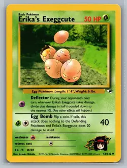 Erika's Exeggcute (43) Gym Heroes #043/132 Uncommon Pokemon Card - Image 1