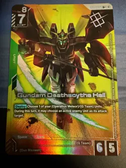 Gundam Card Game Gundam Deathscythe Hell R+ GD03-021 Store Tournament Winner USA - Image 1