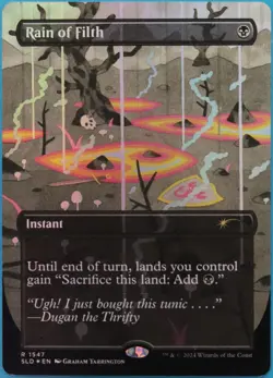 Rain of Filth (Secret Lair Promo) FOIL NM MTG MAGIC CARD (513656) ABUGames - Image 1