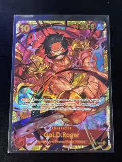 One Piece Card Game Gol D. Roger OP09-118 SEC Emperors In The New World NM - Image 1