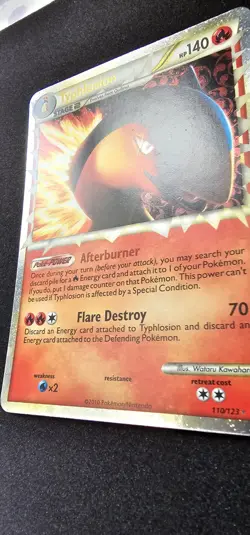 Pokemon Typhlosion TCG Prime Heartgold Soulsilver Holo Card 110/123. Ungraded - Image 2