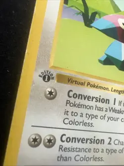 Porygon Base Set (Shadowless) 39/102 Uncommon 1st Edition Vintage Pokemon Card - Image 3