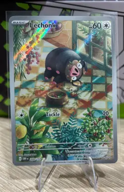 Pokemon TCG Lechonk Card 209/197 Full Art Obsidian Flames - Image 1