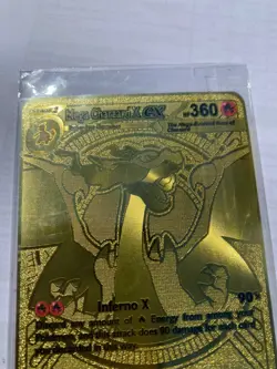 Pokemon TCG Mega Charizard x EX 130/94 Phantasmal Flames METAL CARD - Image 2