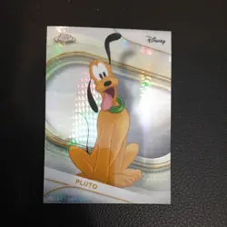 2025 Topps Disney Chrome HYPER PRISM SILVER REFRACTOR Card 95 Pluto Rare - Image 1