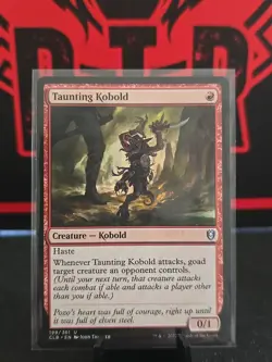 Taunting Kobold 199/361 Battle for Baldur's Gate CLB MTG Magic Uncommon Unplayed - Image 1