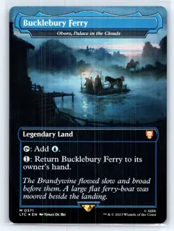 FOIL MTG Bucklebury Ferry - Oboro, Palace in the Clouds - The Lord of the Rings - Image 1