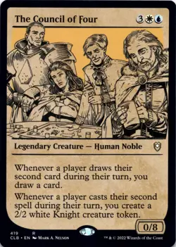 The Council of Four (Showcase) - Battle For Baldur's Gate - Magic MTG NM - Image 1