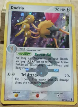 Dodrio 21/112 Rare Reverse Holo FireRed & LeafGreen Set Pokemon MP/HP - Image 1