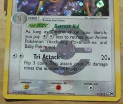 Dodrio 21/112 Rare Reverse Holo FireRed & LeafGreen Set Pokemon MP/HP - Image 3