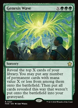 x1 Genesis Wave R MTG Foundations M/NM, English - Image 1