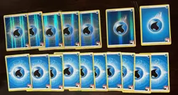 x17 Card Lot Water Energy Prize Pack Line Holo Pokemon Series 1 & 2 Card Promo - Image 1