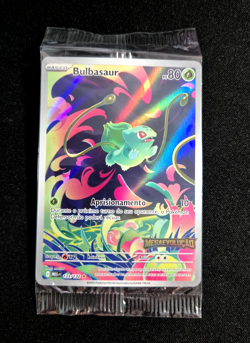 Bulbasaur 133/132 Mega Evolution holo promo stamped SEALED - Portuguese - Image 1