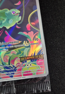 Bulbasaur 133/132 Mega Evolution holo promo stamped SEALED - Portuguese - Image 3