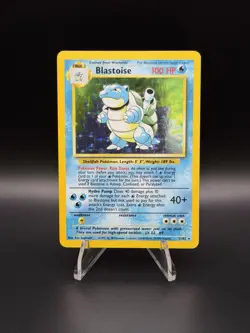 Pokemon TCG Vintage Blastoise 002/102 Base Set Holo - LP-/MP+ - Image 1