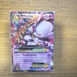 Pokemon M Mewtwo EX Mega Ultra Rare Holo 64/162 Breakthrough English 210 HP - Image 1