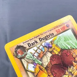 LP Unlimited Dark Dugtrio 23/82 Rare Team Rocket Pokemon Kagemaru Himeno WotC - Image 3