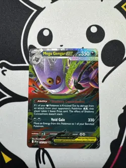 Pokemon Mega Gengar ex 056/094 Phantasmal Flames Holo 350 HP English - Image 1