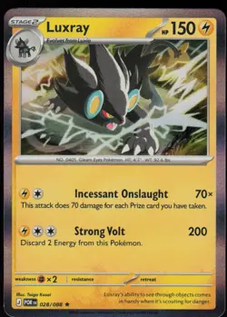 Luxray 028/088 Rare Perfect Order Pokemon Holo Near Mint - Image 1
