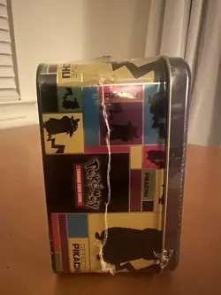 Pokemon TCG Detective Pikachu Collector's Treasure Chest Tin Lunch Box Sealed - Image 3
