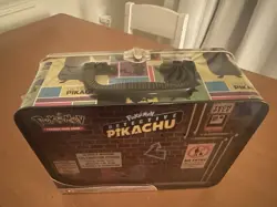 Pokemon TCG Detective Pikachu Collector's Treasure Chest Tin Lunch Box Sealed - Image 5