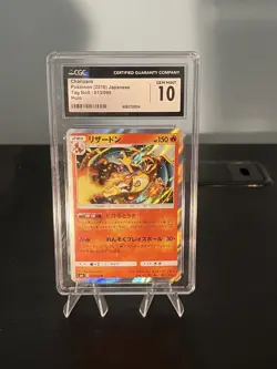 2018 Pokemon Japanese Charizard Holo Tag Bolt 013/095 CGC 10 - Image 1