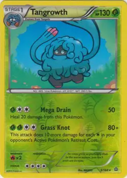 x1 Tangrowth - 5/160 - Rare - Reverse Holo Pokemon XY Primal Clash M/NM - Image 1