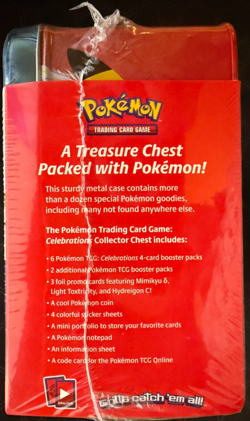 Pokemon TCG Celebrations 25th Anniversary Collectors Chest Lunch Box Tin Sealed 820650809415 - Image 3