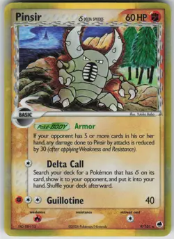 Pokemon TCG Pinsir (Delta Species) Holo Rare Dragon Frontiers 9/101 - Image 1
