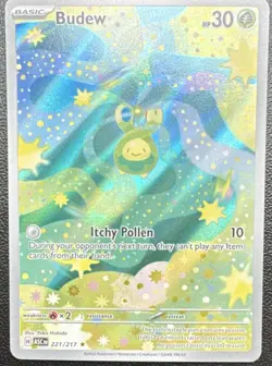 Pokemon Budew 221/217 Ascended Heroes Illustration Rare Full Art Holo 2026 - Image 1
