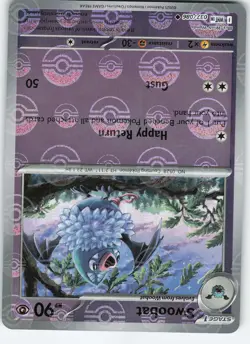 Swoobat (Poke Ball Pattern) 037/086 Uncommon Holo SV: White Flare NM Pokemon - Image 1