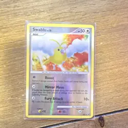 Pokemon Swablu 50 HP Shiny Reverse Holo Rare SH5-12 Platinum English Basic - Image 1