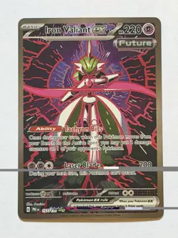 Pokemon TCG Iron Valiant EX Special Illustration Rare NM Prismatic Evolutions - Image 1