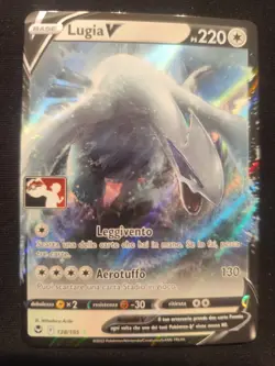 Carta Pokemon ARITA PSA PROMO STAMPED LEGA PLAY! LUGIA V #138/195 Holo ITA BGS - Image 3