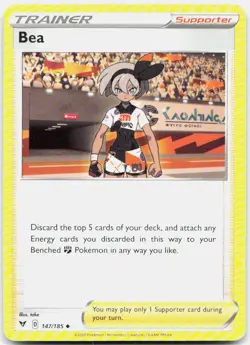 Bea 147/185 Uncommon Vivid Voltage Pokemon Near Mint - Image 1