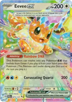 Eevee ex 75/131 Prismatic Evolutions Double Rare - Pokemon TCG - Image 1