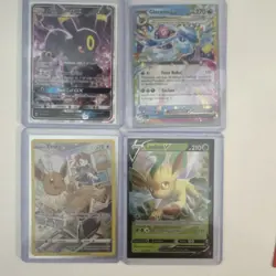 Pokemon Umbreon GX, Glaceon GX, Eevee, Leafeon V Lot - 4 Holo Promo English - Image 1