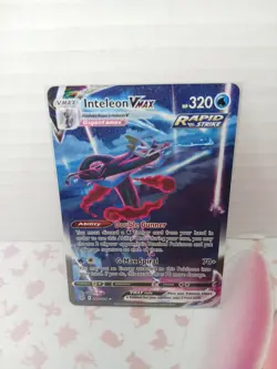 Inteleon VMAX (Alternate Art Secret) 266/264 Fusion Strike NM Pokemon TCG - Image 4