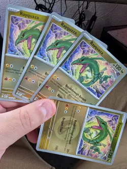 PLAYSET (x4) Rayquaza Reverse Holo 153/217 NM - 3x Ball, 1x Energy Pokemon TCG - Image 1