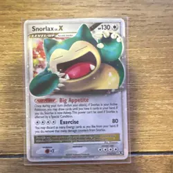 Pokemon Snorlax LV.X Ultra Rare Holo Level Up 111/111 Rising Rivals 130 HP 2009 - Image 1