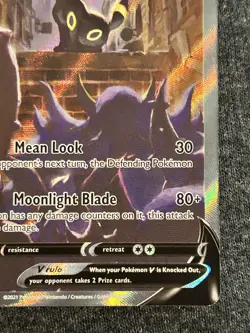Pokemon Umbreon V 189/203 Alt Art Evolving Skies NM - Image 4