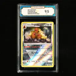 TQG 9.5 MINT+ 2017 Pokemon ENG Alolan Dugtrio #SM-SM 87/149 Holo - Image 2