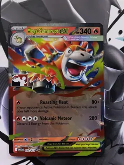 Mega Camerupt ex Play! Stamp Pokemon Prize Pack Series 8 MEG022/132 - PACK FRESH - Image 3