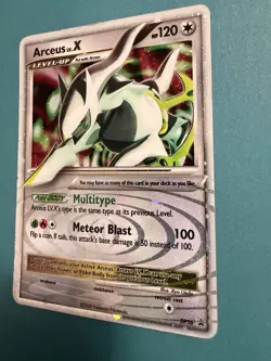 Pokemon TCG: Arceus LV.X DP56 Diamond and Pearl Black Star Promo MP - Image 3