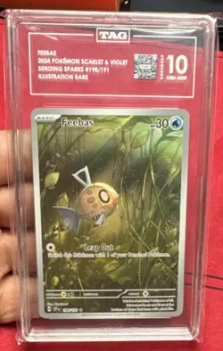 Feebas 198/191 SV08 Surging Sparks Illustration Rare Holo ENG 2024 TAG 10 - Image 1
