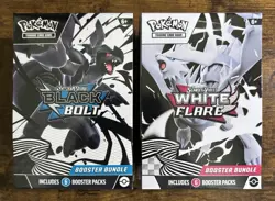 SEALED Pokemon TCG Scarlet & Violet White Flare + Black Bolt Booster Bundle - Image 1