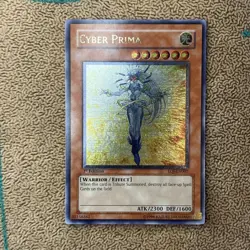 Yugioh Cyber Prima EOJ-EN007 Ultimate Rare 1st Edition Enemy of Justice PSA 8 - Image 1
