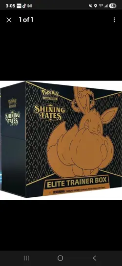 Pokemon Shining Fates Elite Trainer Box ETB - Factory Sealed - Image 1